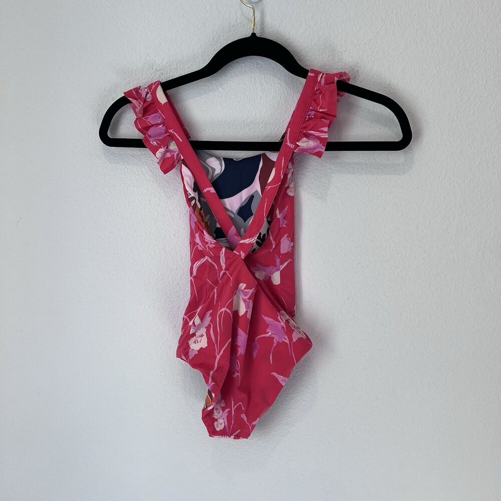 Girls' Maaji Flounce-Sleeve One-Piece Swimsuit Reversible 10 Years Beach Pool - Picture 4 of 7